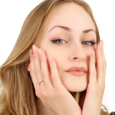 Pierścionek Vicenza dwukolorowe złoto 585 z brylantem... 2