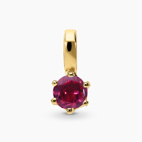 Zawieszka z żółtego złota 585 z turmalinem 0,22 ct, 0,53 g
