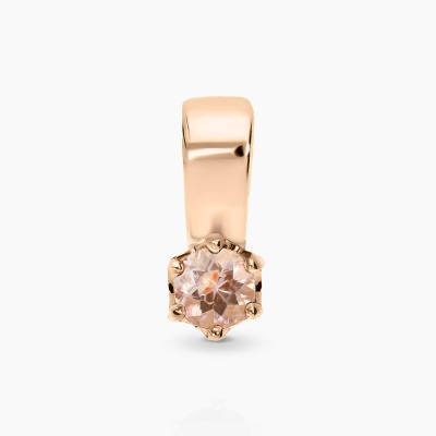 Zawieszka Vicenza różowe złoto 585 z morganitem 0,14 ct