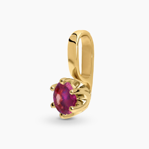 Zawieszka z żółtego złota 585 z turmalinem 0,22 ct, 0,53 g