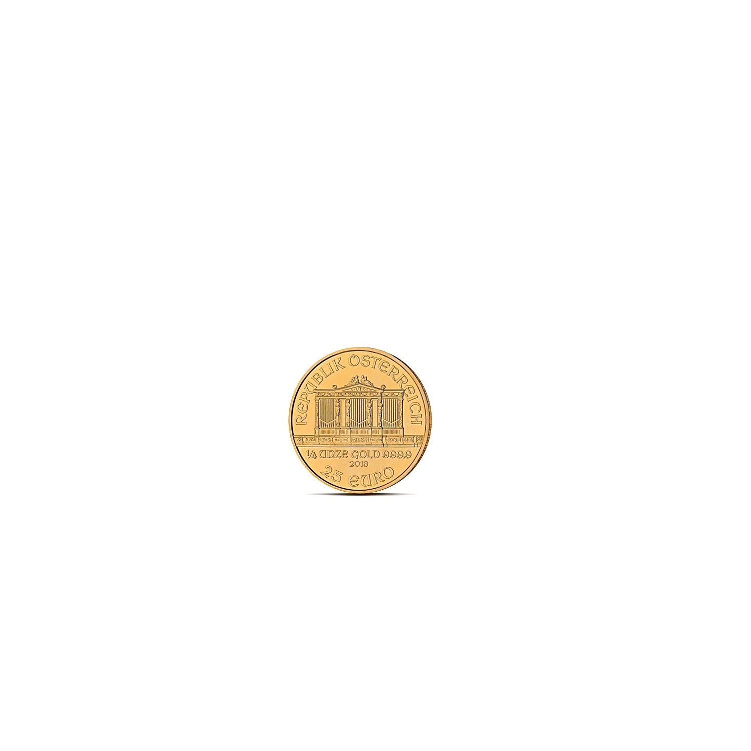 FILHARMONIK 1/4 OZ - Złota moneta 1/4 uncji Filharmonik Wiedeński - 25EUR FILHARMONIK 1/4 OZ - Złota moneta 1/4 uncji Filharmonik Wiedeński - 25EUR
