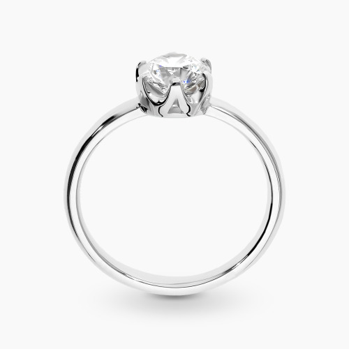 Pierścionek zaręczynowy białe złoto 585 z brylantem 1,06 ct IF/H