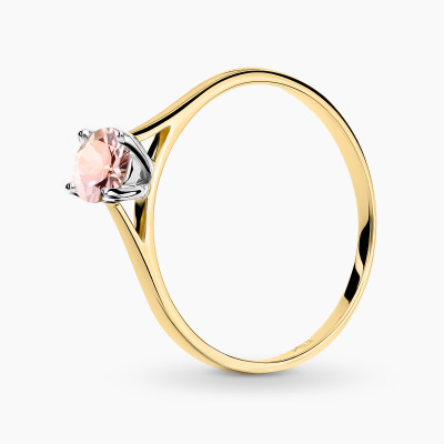 Pierścionek Sorrento z dwukolorowego złota 585 z...