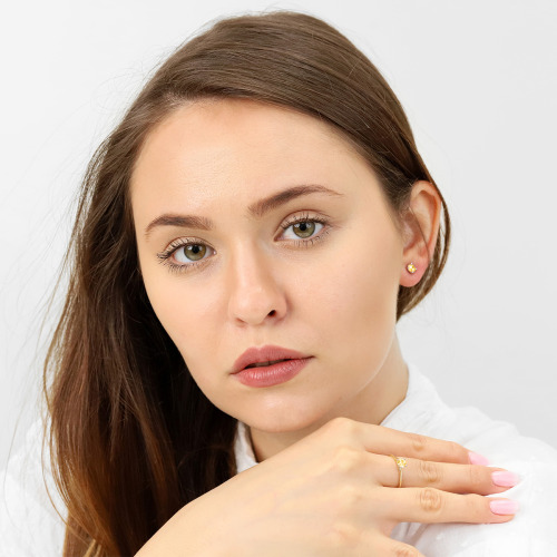 Pierścionek Sorrento z żółtego złota 585 z cytrynem 0,50 ct