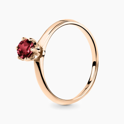 Pierścionek Torino różowe złoto 585 z turmalinem 0,52 ct...