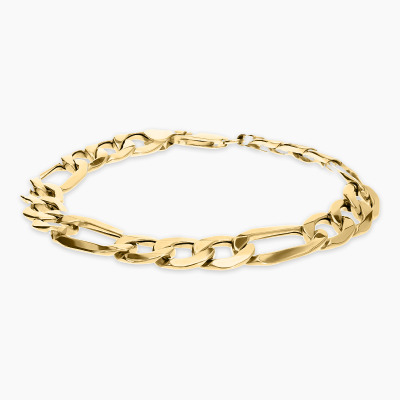Bransoletka z żółtego złota 585 splot figaro dł. 23 cm