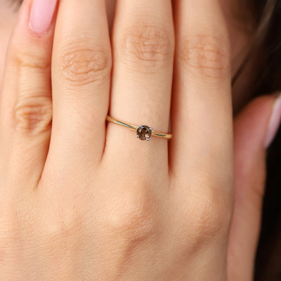 Pierścionek zaręczynowy Sorrento dwukolorowe złoto 585 z... 2