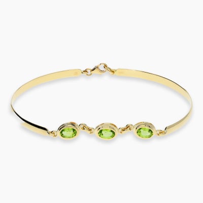 Bransoletka Portofino z żółtego złota 585 z trzema...