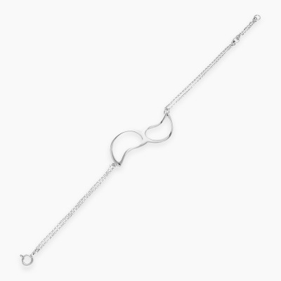 Bransoletka srebrna z ażurową ozdobą 2