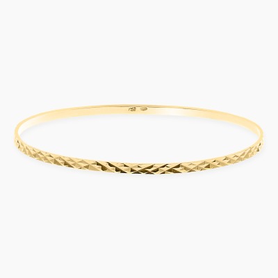 Bransoletka z żółtego złota 750 diamentowana