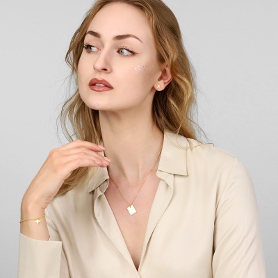 Zawieszka charms Konstelacje lew srebrna pozłacana 2