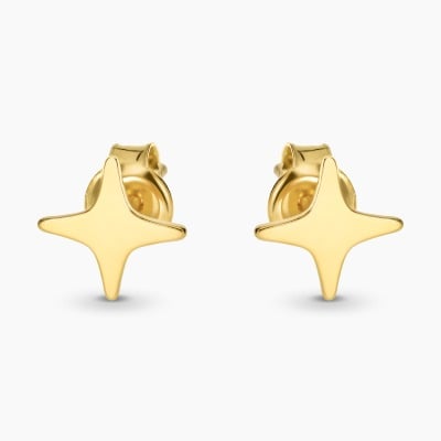 Kolczyki sztyfty Konstelacje srebrne pozłacane iskierki