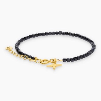 Bransoletka Konstelacje srebrna pozłacana z iskierką i...