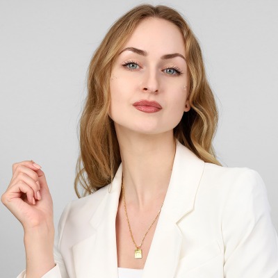 Naszyjnik Konstelacje skorpion srebrny pozłacany ankier 2