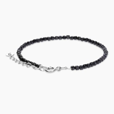 Bransoletka Konstelacje srebrna platynowana ze spinelami