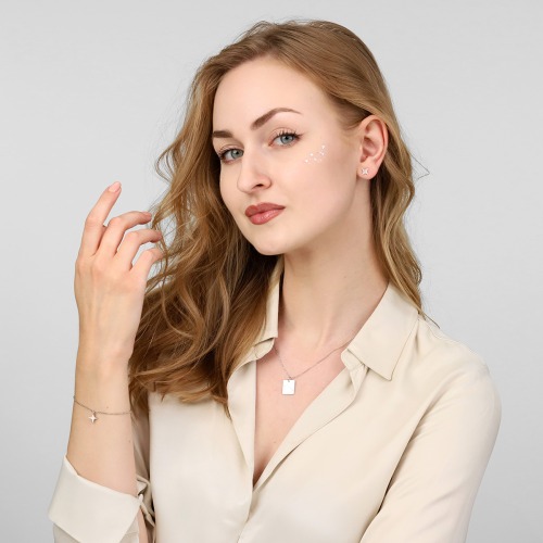 Naszyjnik Konstelacje rak srebrny platynowany