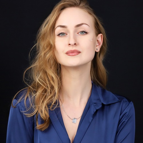 Naszyjnik Konstelacje bliźnięta srebrny platynowany ankier