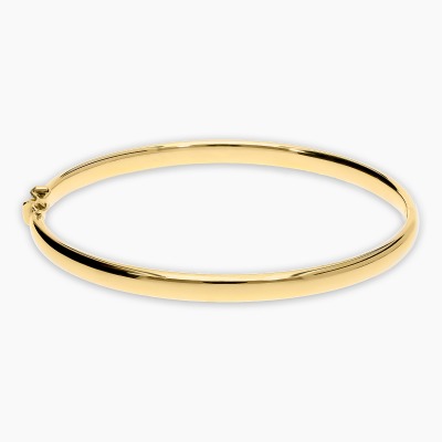 Bransoletka z żółtego złota 585 sztywna gładka 7,2 g
