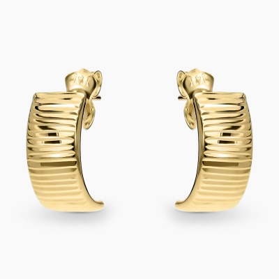 Kolczyki z żółtego złota 585 diamentowane 1,32 g