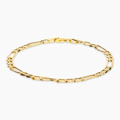 Bransoletka z żółtego złota 585 splot figaro dł. 18 cm