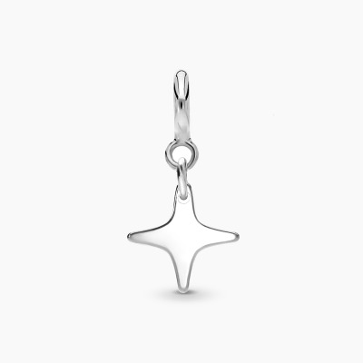 Zawieszka charms Konstelacje srebrna platynowana iskierka