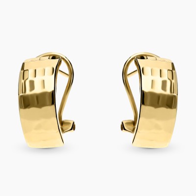 Kolczyki z żółtego złota 585 diamentowane 1,77 g