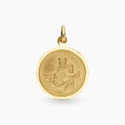 Zawieszka medalik z żółtego złota 585 szkaplerz...