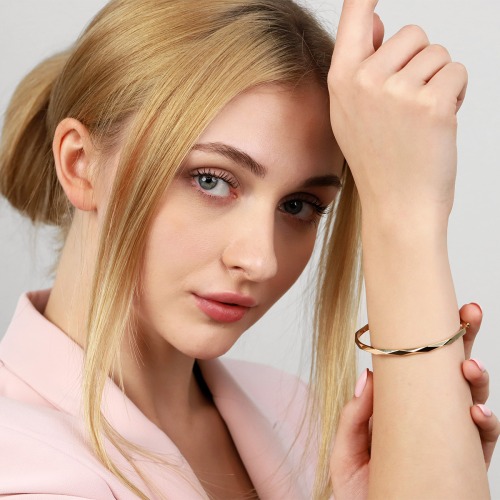 Bransoleta złoto żółte 0,585 diamentowana 5,60 g