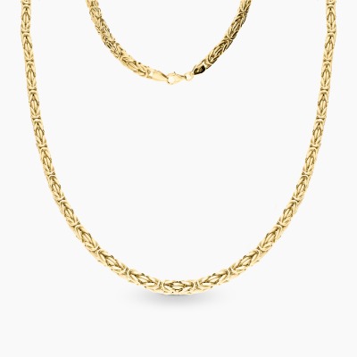 Naszyjnik łańcuszek z żółtego złota 585 splot królewski...