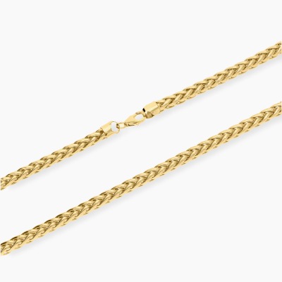 Łańcuszek z żółtego złota 585 splot lisi ogon dł. 60 cm 2