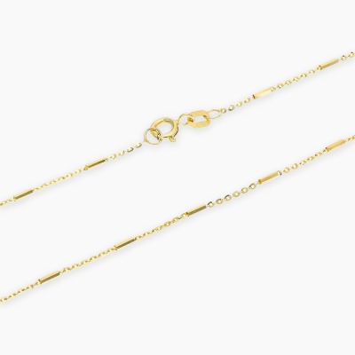 Łańcuszek z żółtego złota 585 z patyczkami 45cm 2