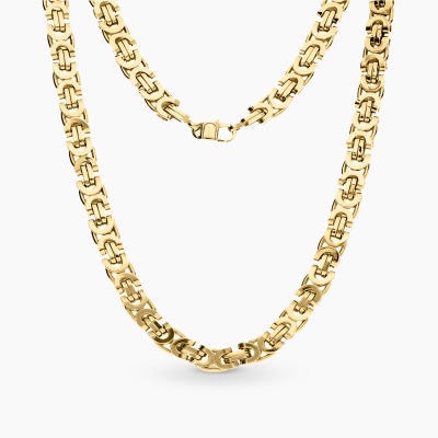 Naszyjnik z żółtego złota 585 splot bizantyjski dł. 60 cm...