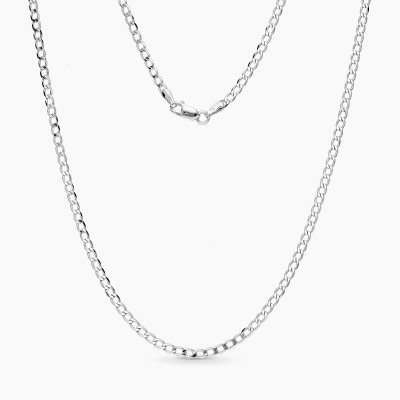 Łańcuszek białe złoto 585 splot pancerka dł. 55 cm  5,15 g