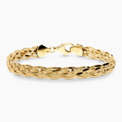 Bransoletka półsztywna z żółtego złota 585 dł. 18 cm  5,73 g