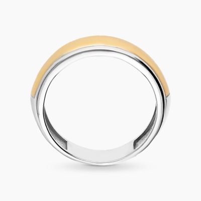 Pierścionek srebrny w formie obrączki 2