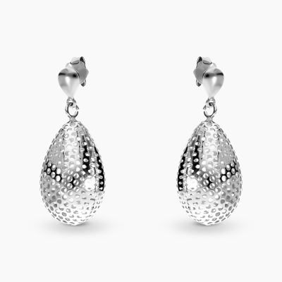 Kolczyki wiszące krople ze srebra 925