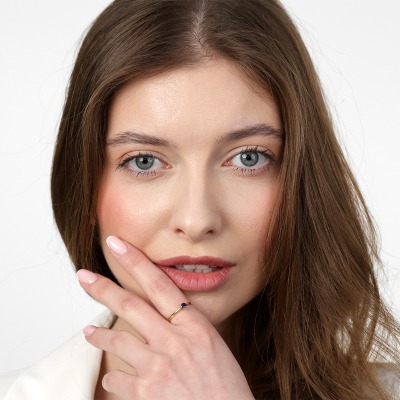 Pierścionek zaręczynowy Vicenza żółte złoto 585 z... 2