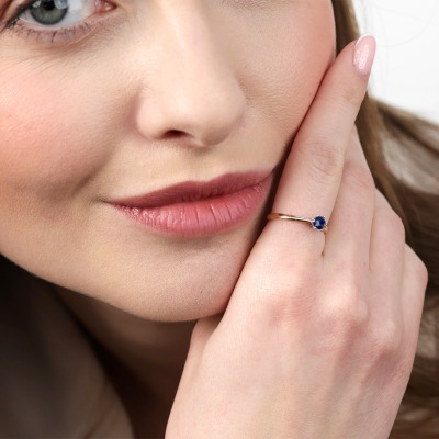 Pierścionek zaręczynowy Vicenza dwukolorowe złoto 585 z... 2