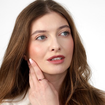 Pierścionek zaręczynowy Vicenza dwukolorowe złoto 585 z... 2