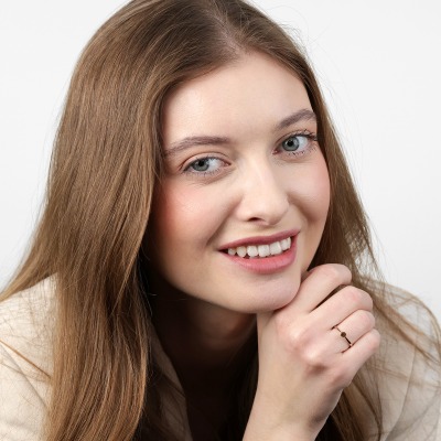 Pierścionek zaręczynowy Vicenza różowe złoto 585 z... 2