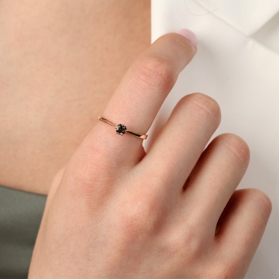 Pierścionek zaręczynowy Vicenza różowe złoto 585 z... 2