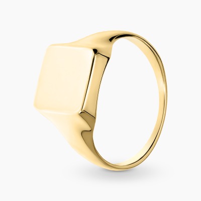 Sygnet z żółtego złota 585 klasyczny, kwadratowy 5,03 g