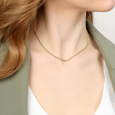 Łańcuszek z żółtego złota 585 lisi ogon dł.40 cm, 2,74 g 2