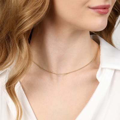 Łańcuszek z żółtego złota 0,585 o splocie pancerka dł. 40... 2