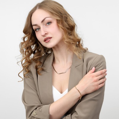 Bransoletka z żółtego złota 585 o pięknym splocie 3,88 g 2