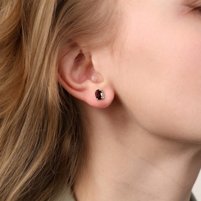 Zawieszka Livorno białe złoto 585 z rodolitem 2