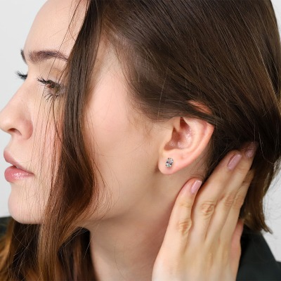 Kolczyki Livorno z żółtego złota 585 z akwamarynami 2