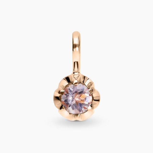 Zawieszka z różowego złota 585 z morganitem 0,23 ct