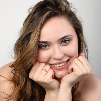 Pierścionek zaręczynowy Vicenza dwukolorowe złoto 585 z... 2