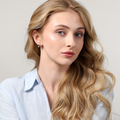 Kolczyki z żółtego złota 585 angielskie zapięcie 1,3 g 2